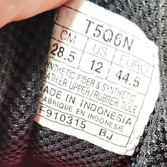 Asics Shoes Womens 12 Sneakers GEL-Equation 8 Running T5Q6N Black Pink - Picture 9 of 10